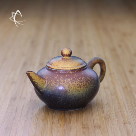 Ash Glazed Classic Shui Ping Teapot Angled View