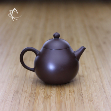 Larger Pear Shaped Purple Clay Teapot Featured View