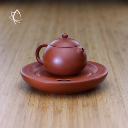 Small Xi Shi Red Clay Teapot with Tea Boat
