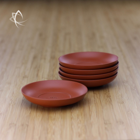 Clay Tea Cup Saucer in Red Clay Featured View