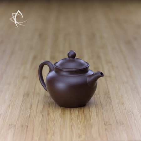 Pocket Duo Zhi Purple Clay Teapot Angled View