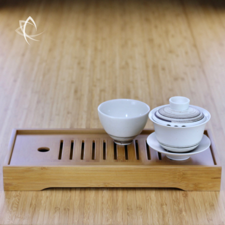 Low Profile Longer Size Bamboo Tea Tray Featured View