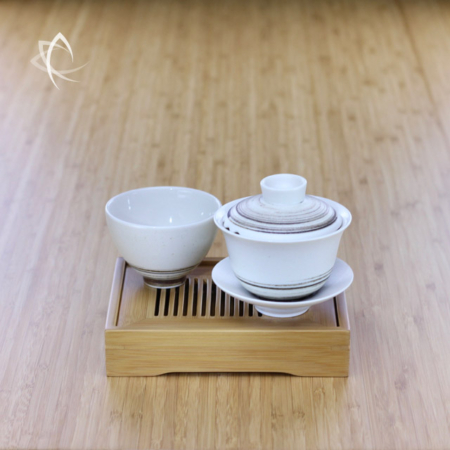 Low Profile Office Desk Bamboo Tea Tray Featured View