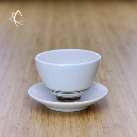 Chocolate Swirl Refined Tea Cup with Saucer Featured View