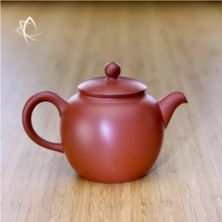 Bao Zhun Red Clay Teapot Side View