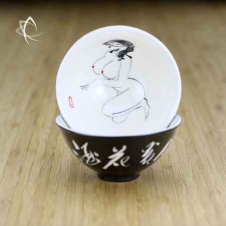 Hand Painted Bathing Beauty No 1 Tea Cup Featured View