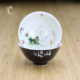 Hand-Painted Fish Pond Tea Cup with Green Carp Featured View