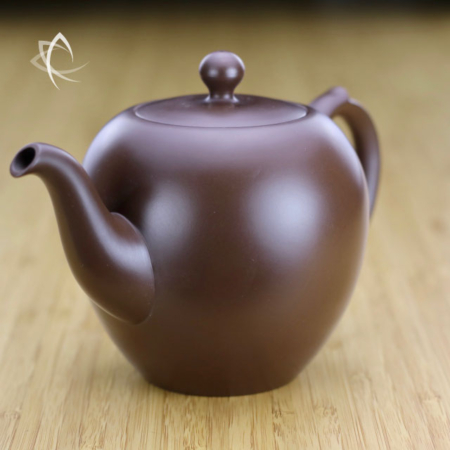 Large Mei Ren Jian Purple Clay Teapot Other Angled View