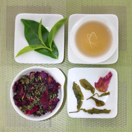 Organic Premium Rose-Scented Oolong Tea, Lot 704