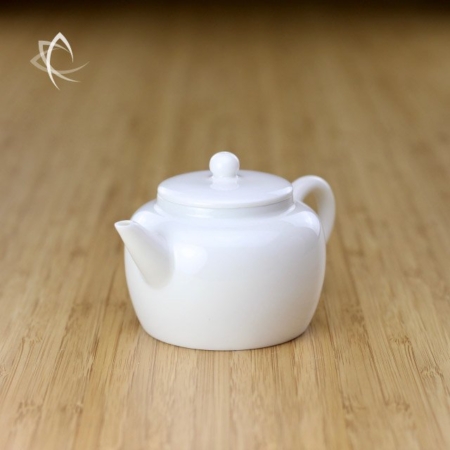 Small Ping Gai Lian Zi Porcelain Teapot Other Angle View