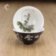 Hand-Painted Pond Flowers Tea Cup No. 1 Featured View
