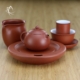 Pocket Red Clay Xi Shi Teapot with Matching Elegant Pitcher and Cups Set