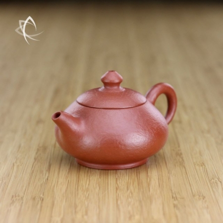 Master Ceng’s Red Clay Leather Finish Yu Ru Teapot Other Angle View