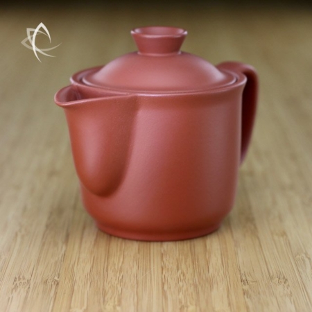 Red Clay Large Turret Teapot Other Angle View
