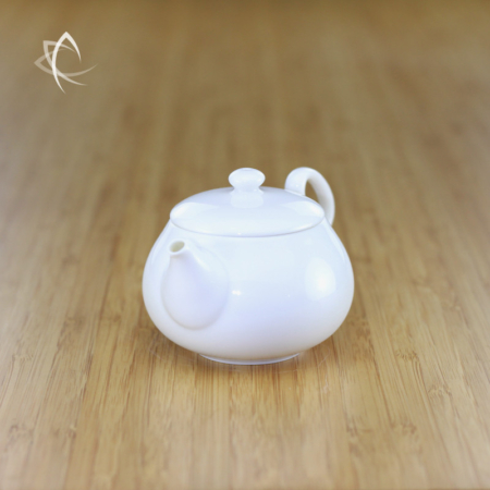 Manzu Porcelain Teapot Other Angle View